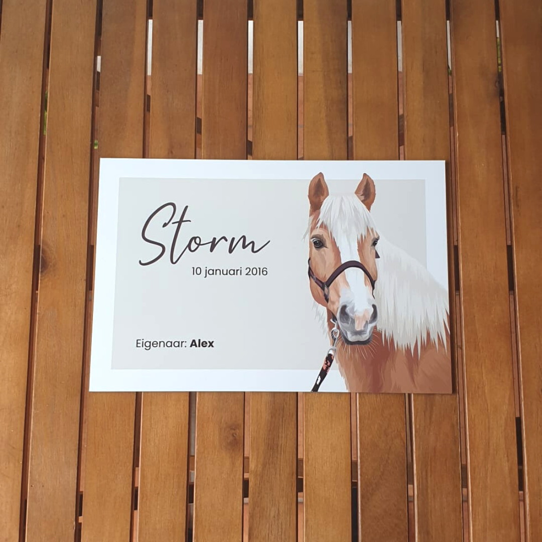 Personalized stable sign 