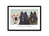 Load image into Gallery viewer, Triple Pet Portrait – Boxed